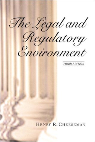 Imagen de archivo de The Legal and Regulatory Environment (3rd Edition) a la venta por HPB-Red