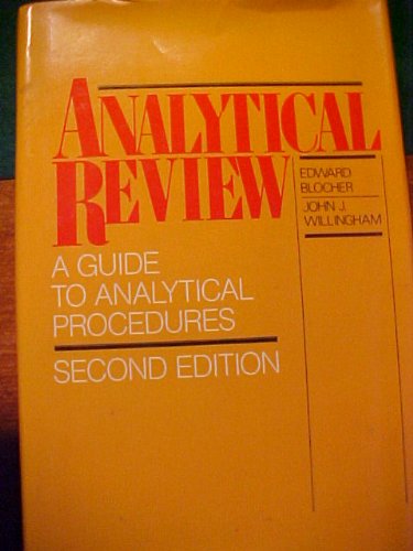 Stock image for Analytical Review: A Guide to Analytical Procedures (Accounting and Finance Practice Series) for sale by ShowMe D Books