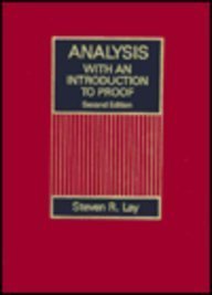 Imagen de archivo de Analysis: With an Introduction to Proof a la venta por HPB-Red