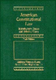 Stock image for American Constitutional Law: Introductory Essays and Selected Cases for sale by Bank of Books