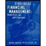 Imagen de archivo de Financial Management: Principles and Applications Study Guide a la venta por Starx Products
