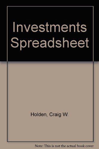 Investments Spreadsheet (9780130336583) by Sharpe