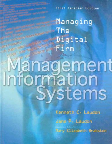 Beispielbild fr Management Information Systems: Managing the Digital Firm, Canadian Edition zum Verkauf von Books Unplugged