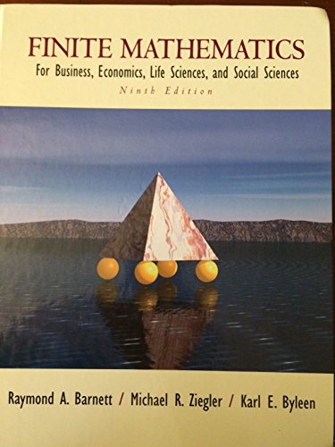 Imagen de archivo de Finite Mathematics for Business, Economics, Life Sciences and Social Sciences a la venta por BookHolders