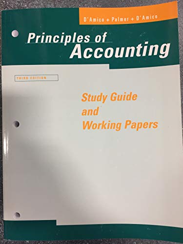 9780130341037: Principles of Accounting 3rd. Ed