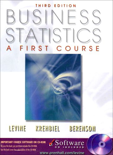 9780130348272: Business Statistics, a First Course