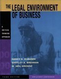 Stock image for The Legal Environment of Business: A Critical Thinking Approach for sale by HPB-Red