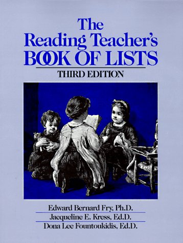 9780130348937: The Reading Teacher's Book of Lists