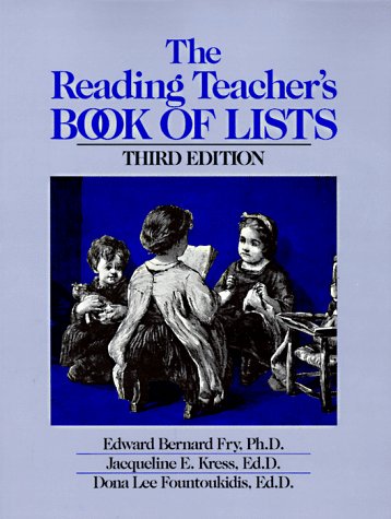 Stock image for The Reading Teacher's Book of Lists for sale by ThriftBooks-Atlanta