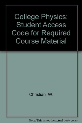 9780130353740: College Physics: Student Access Code for Required Course Material