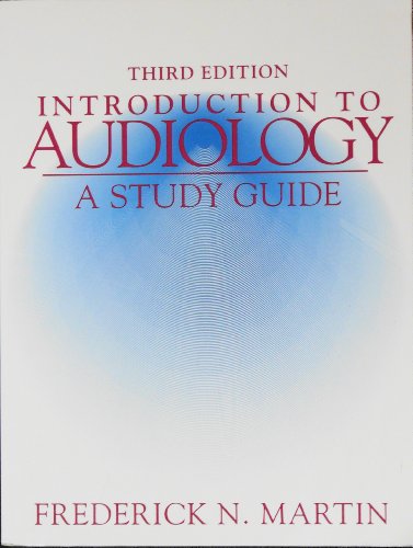 Stock image for Introduction to Audiology: A Study Guide for sale by HPB-Red