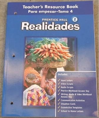 9780130360205: Realidades 2 Teacher's Resource Book Para empezar-Tema 4