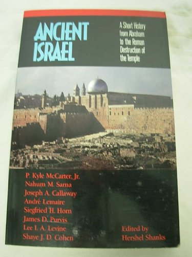 9780130364357: Ancient Israel: A Short History from Abraham to the Roman Destruction of the Temple