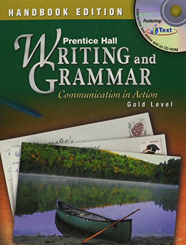 Imagen de archivo de Writing And Grammar Handbook: Communication In Action Handbook ; 9780130375490 ; 0130375497 a la venta por APlus Textbooks