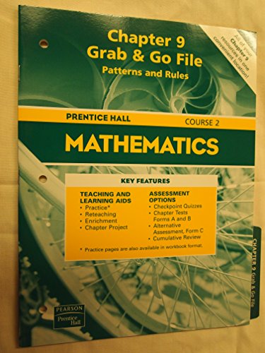 Stock image for Chapter 9, Grab & Go File, Patterns and Rules, Course 2 (Mathmematics) for sale by Hippo Books