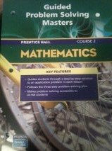 Stock image for PRENTICE HALL MATH COURSE 2 GUIDED PROBLEM SOLVING BLACKLINE MASTERS 5TH EDITION 2004C for sale by Allied Book Company Inc.