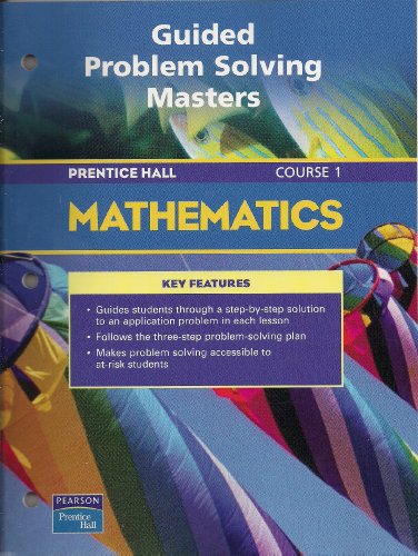 9780130377982: PRENTICE HALL MATH COURSE 1 GUIDED PROBLEM SOLVING BLACKLINE MASTERS 2004 C