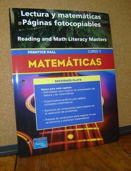 9780130378002: Prentice Hall Math Course 3 Spanish Reading and Math Literacy Blackline Masters 2004 C