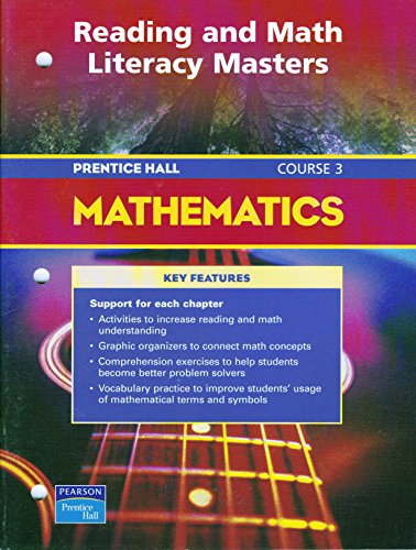 Stock image for PRENTICE HALL MATH COURSE 3 READING AND MATH LITERACY BLACKLINE MASTERS 2004 C for sale by Nationwide_Text
