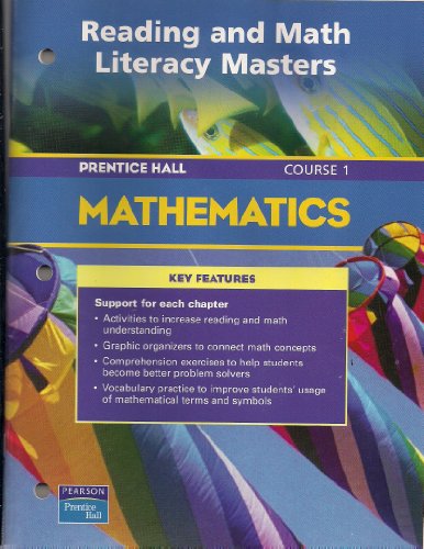 9780130378224: Prentice Hall Math Course 1 Reading and Math Literacy Blackline Masters 2004 C