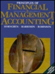 Beispielbild fr Principles of Financial Management Accounting: A Sole Proprietorship Approach (Prentice Hall Series in Accounting) zum Verkauf von Austin Goodwill 1101