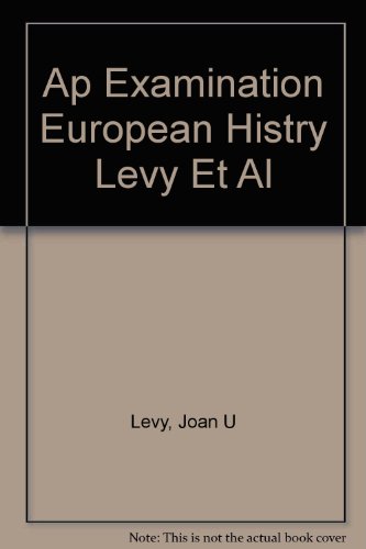 Beispielbild fr Advanced placement examination in European history (Arco Master the AP European History Test) zum Verkauf von Wonder Book