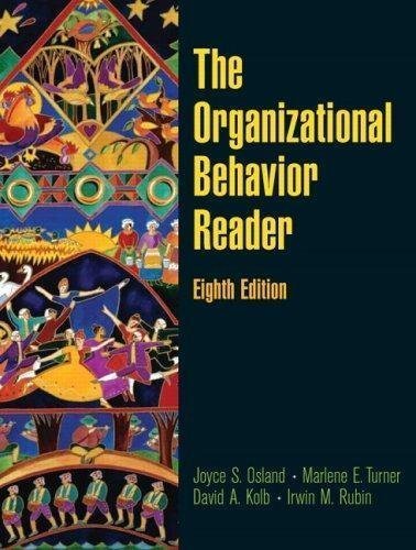 Imagen de archivo de Behavior in Organizations, 8th Edition, INSTRUCTOR'S MANUAL a la venta por ThriftBooks-Atlanta