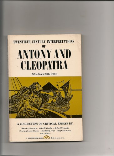 Stock image for Shakespeare's "Antony and Cleopatra" (20th Century Interpretations S.) for sale by WorldofBooks