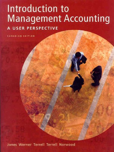 Stock image for Introduction to Management Accounting : A User Perspective for sale by Better World Books