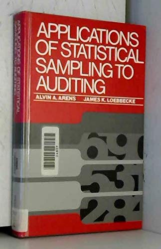 Beispielbild fr Applications of Statistical Sampling to Auditing zum Verkauf von Better World Books