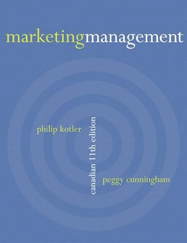 9780130397133: Marketing Management, Canadian Eleventh Edition (11th Edition)