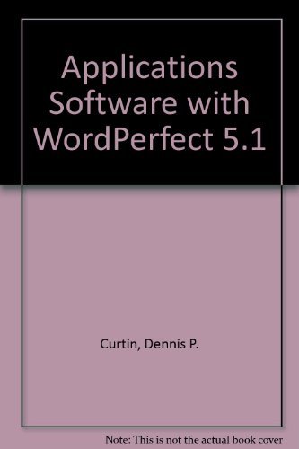 Beispielbild fr Application Software: Wordperfect 5.1 Edition zum Verkauf von books4u31