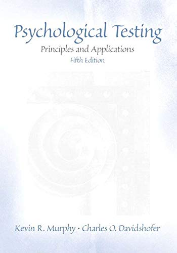 9780130407931: Psychological Testing: Principles and Applications: International Edition