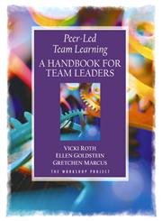Stock image for Peer-Led Team Learning: A Handbook for Team Leaders for sale by Gulf Coast Books