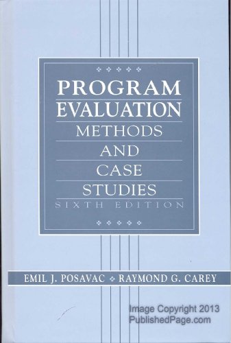 Stock image for Program Evaluation: Methods and Case Studies (6th Edition) for sale by Discover Books