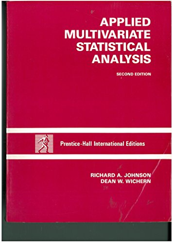 9780130411389: Applied Multivariate Statistical Analysis