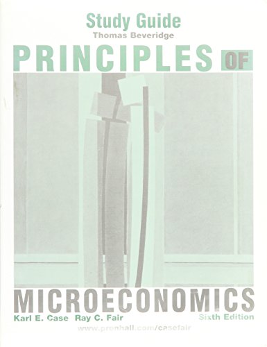 Beispielbild fr Principles of Microeconomics, Sixth Edition (Study Guide) zum Verkauf von Better World Books