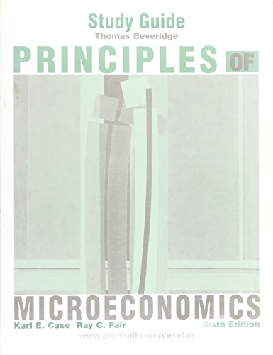 Imagen de archivo de Principles of Microeconomics, Sixth Edition (Study Guide) a la venta por Your Online Bookstore