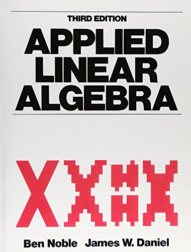 Stock image for Applied Linear Algebra for sale by Better World Books