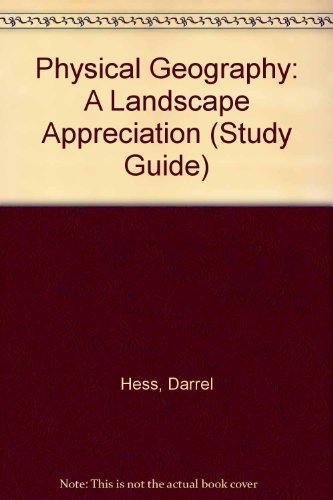 Stock image for Physical Geography: A Landscape Appreciation (Study Guide) for sale by Allied Book Company Inc.