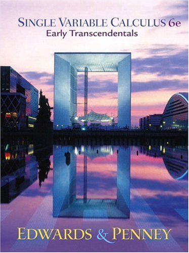 Beispielbild fr Single Variable Calculus Early Transcendentals Version (6th Edition) zum Verkauf von Wrigley Books