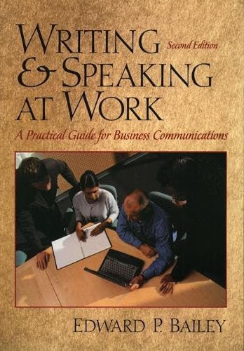 9780130414458: Writing and Speaking at Work