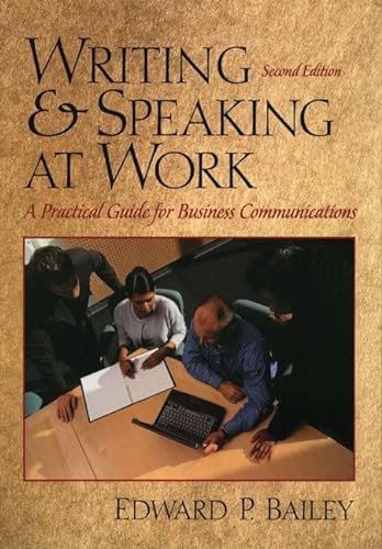 9780130414458: Writing and Speaking at Work (2nd Edition)