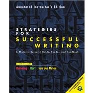 Imagen de archivo de Strategies for Successful Writing - Annotated Instructor's Edition a la venta por Wonder Book