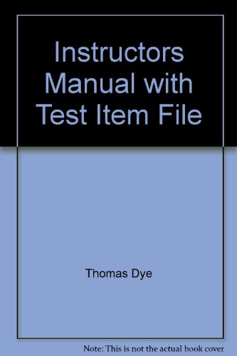 Imagen de archivo de Instructors Manual with Test Item File a la venta por SecondSale