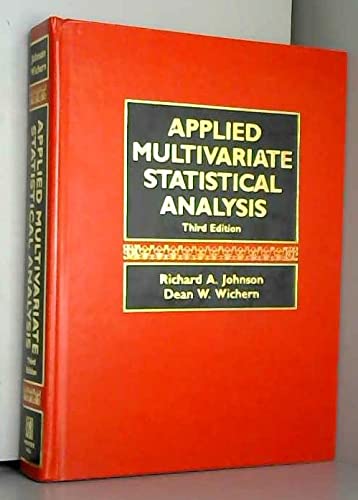 Beispielbild fr Applied Multivariate Statistical Analysis zum Verkauf von Orion Tech