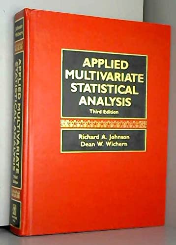 Imagen de archivo de Applied Multivariate Statistical Analysis a la venta por Orion Tech