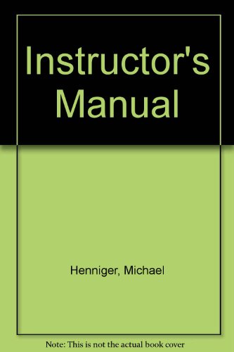 Stock image for Instructor's Manual and Media Guide to accompany "The Teaching Experience: An Introduction to Reflective Practice) for sale by HPB-Red