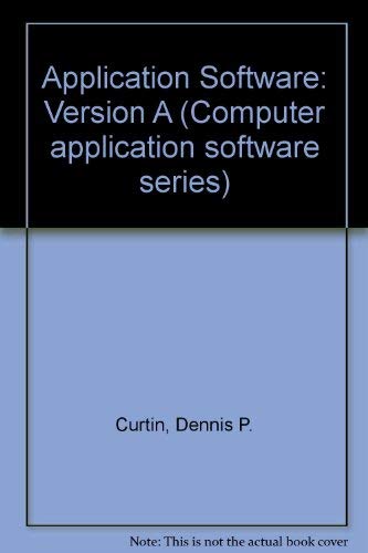 Stock image for Application Software-Version A, for sale by dsmbooks