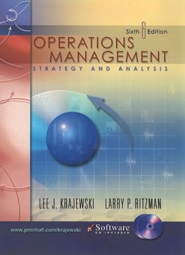 Stock image for Operations Management: Strategy and Analysis: International Edition for sale by Ammareal